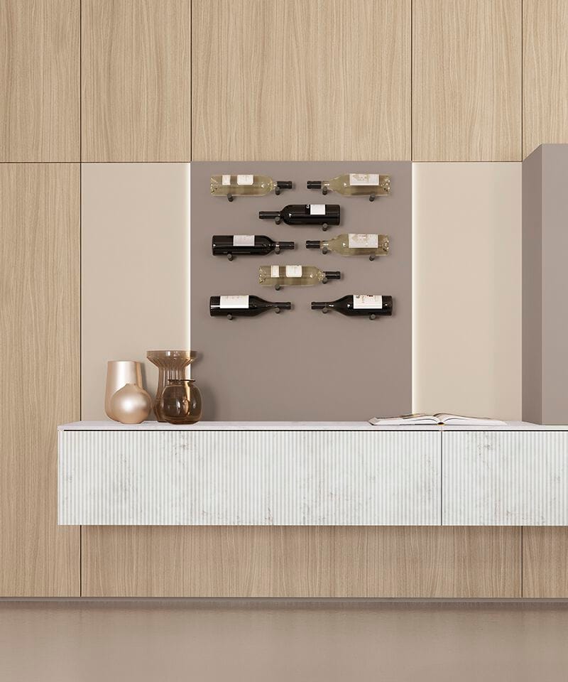 Деревянная секционная оборудованная стена Febal Casa DICIOTTO ARCH-00042839 - Вид №4