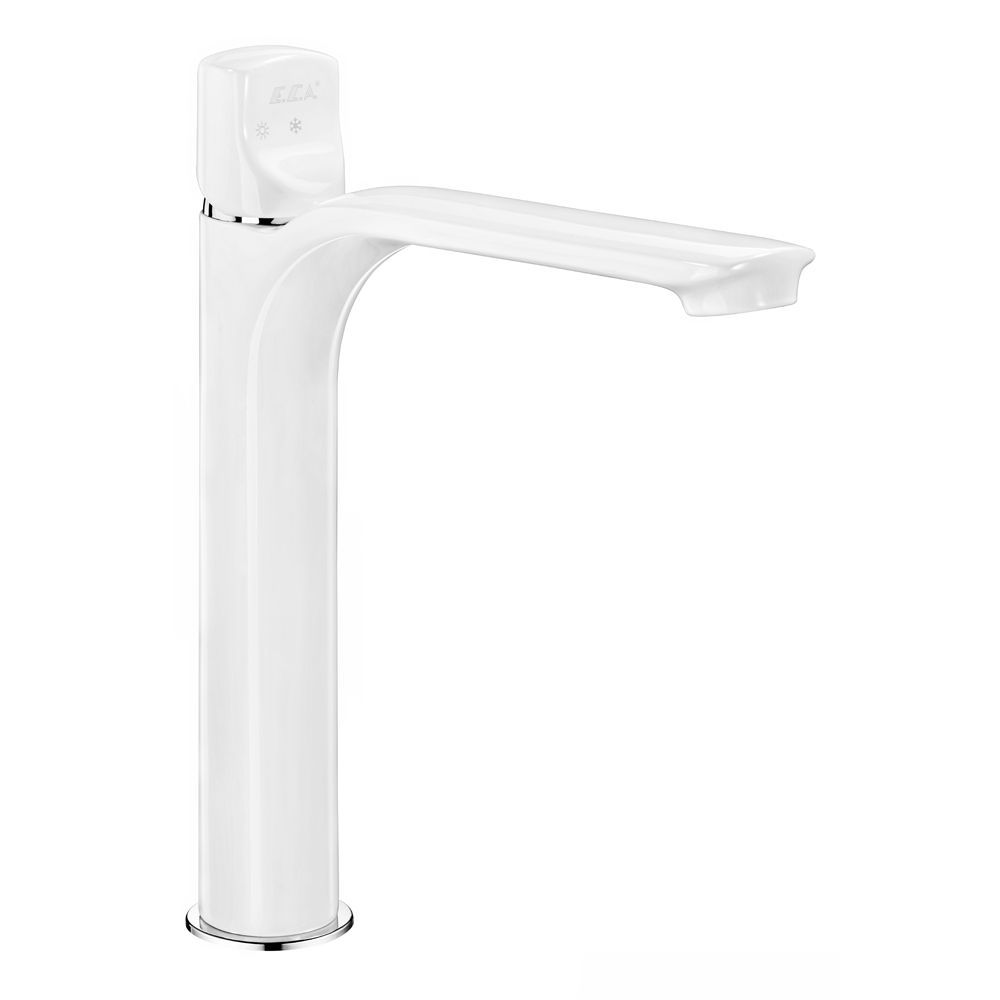 104108984st  Смеситель для раковины Myra High Type - Белый - Экономия воды Eca  - Вид №1