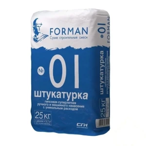 Штукатурка гипсовая Forman №01 суперлёгкая 25 кг