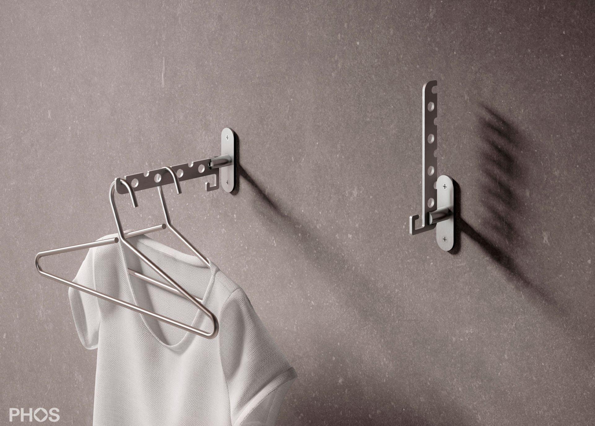 KL1 Веер для одежды складной, вылет 21,7 см. PHOS  - Вид №3