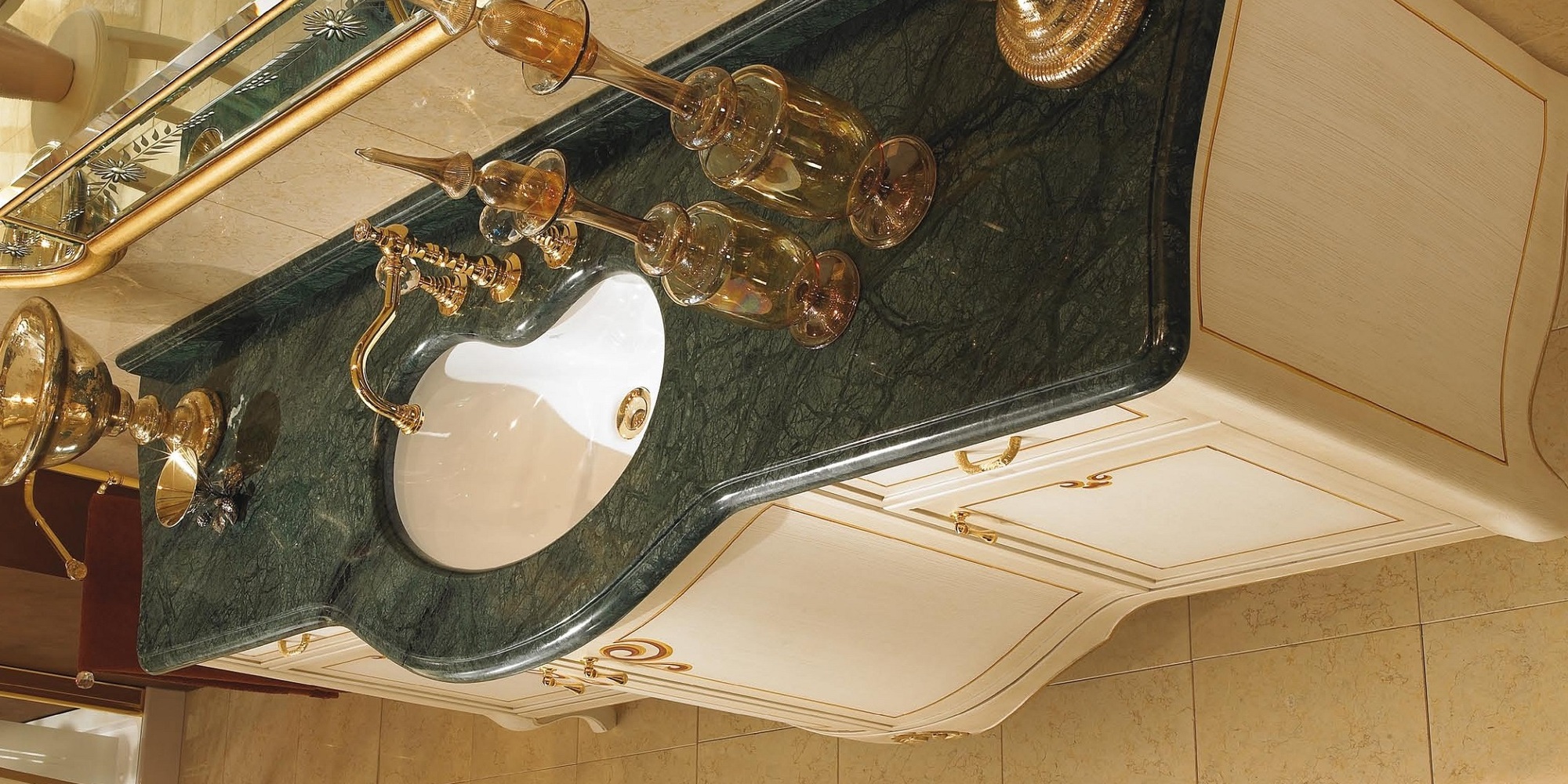 Комплект мебели для ванной 13/7 LINEATRE Gold Componibile 137 - Вид №2