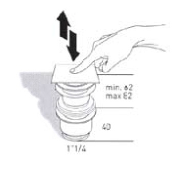 Донный клапан MIGLIORE без перелива ML.RIC-10.122.CR, 'клик-клак', хром  - Вид №1