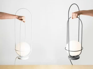 ANDlight Настольная лампа из стали и стекла Orbit