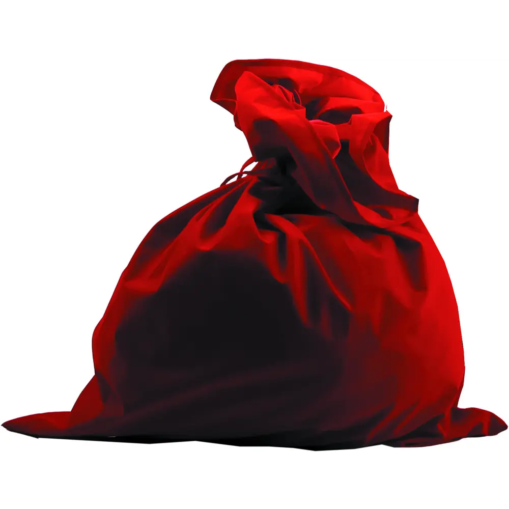 Мешок Деда Мороза сатин красный Santreyd STLM-2116799