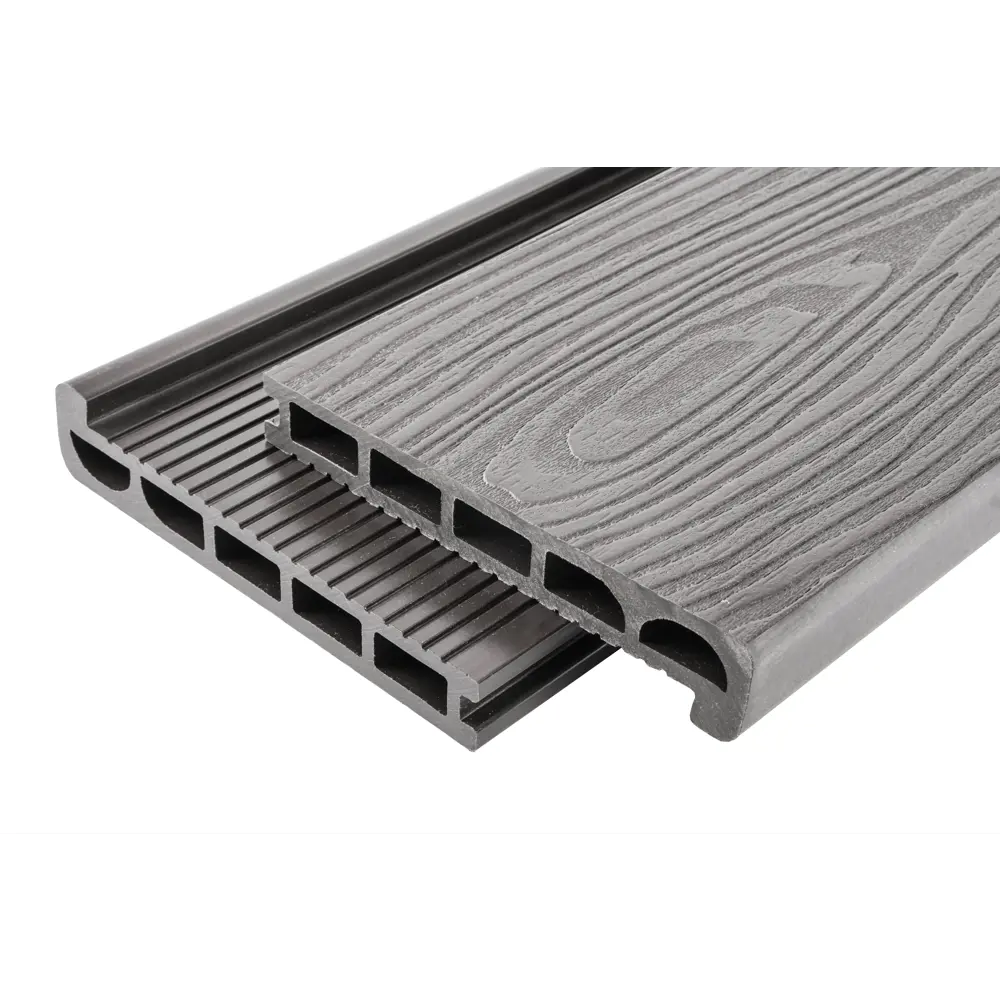 Ступень прямая ДПК серая 35x170x3000 мм T-DECKS 89366394 STLM-1014793 - Вид №2