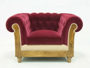 CREARTE COLLECTIONS Стеганое бархатное кресло с подлокотниками Chesterfield essence 2