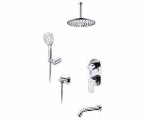 A175868 Встраиваемый комплект для ванны с верхней душевой насадкой, лейкой и изливом WasserKRAFT