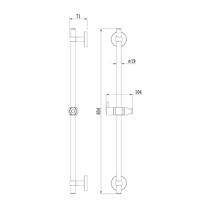 NIA6500M17 Стойка для душа Milardo Niagara - Вид №1