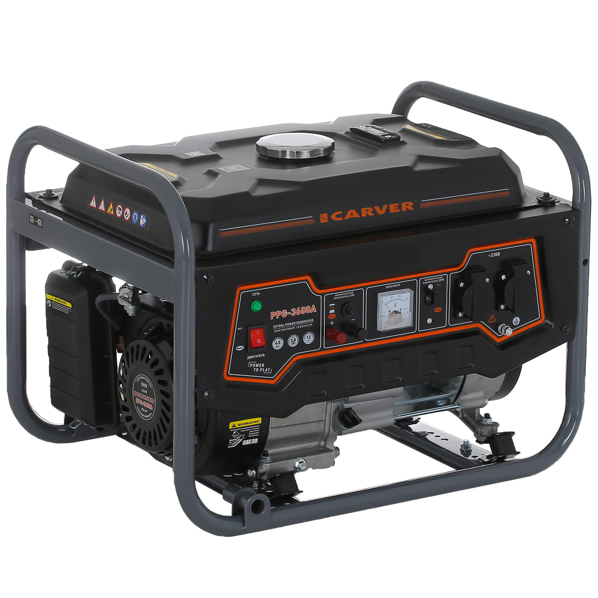 Электрогенератор   бензиновый Carver PPG-3600А 1081878 STDN-0016516