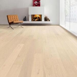 Паркетная доска Haro 4000 Series Top connect Белый Песочный Маркант структурированный 535443 Дуб Рустик с брашью (Текстурированная) 2200х180 мм.