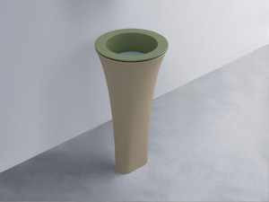 AMLA45-AG+AMPILT-PL+AMCOLT-AV Раковина Amedeo Tondo отдельностоящая cielo Enjoy + Amedeo
