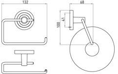 Emco Bad Держатель металлического рулона Polo 0700 001 02 - Вид №1