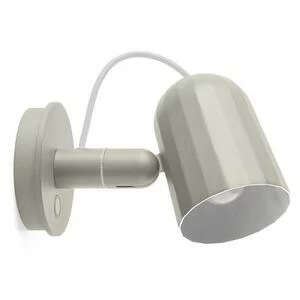 Лампа настенная Noc Wall Button, белая