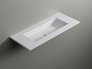 Прямоугольная раковина Corian® с столешницей