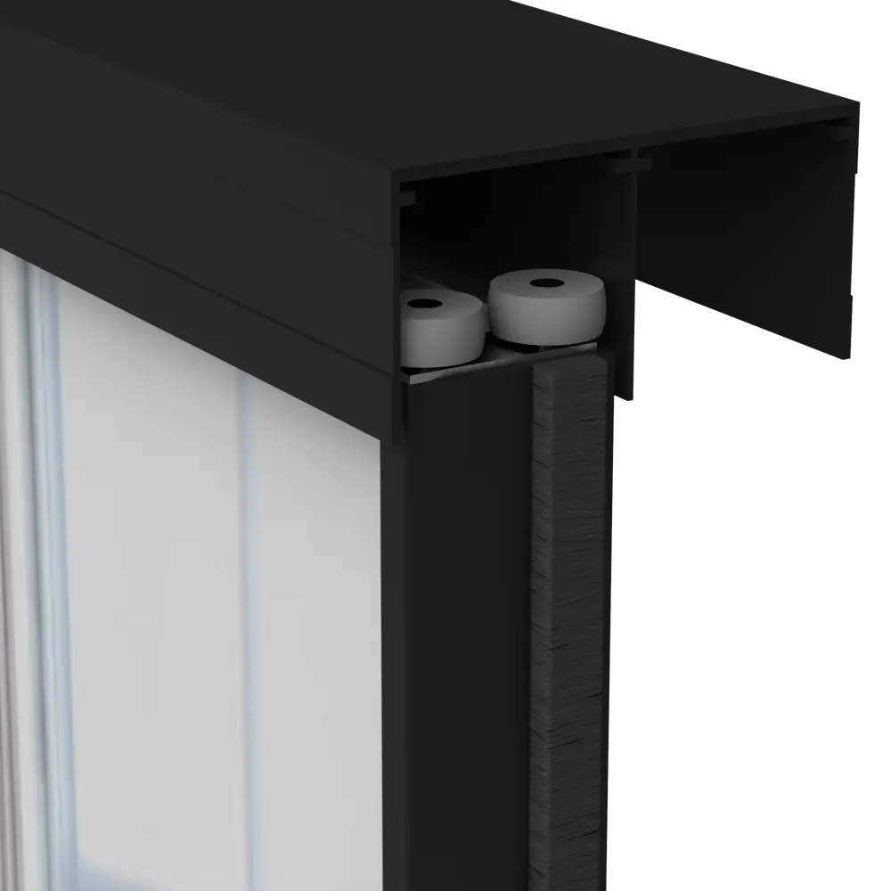 Дверь-купе KONSENSA 225.5x70.4 см с зеркалом профиль черный узкий 89443970 STLM-2092785  - Вид №3