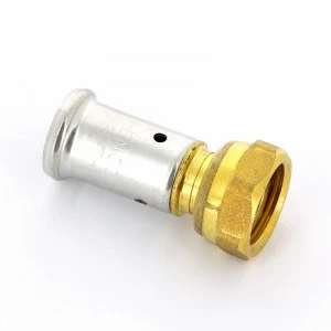 Муфта с накидной гайкой, плоская прокладка пресс HENCO 16x1/2"