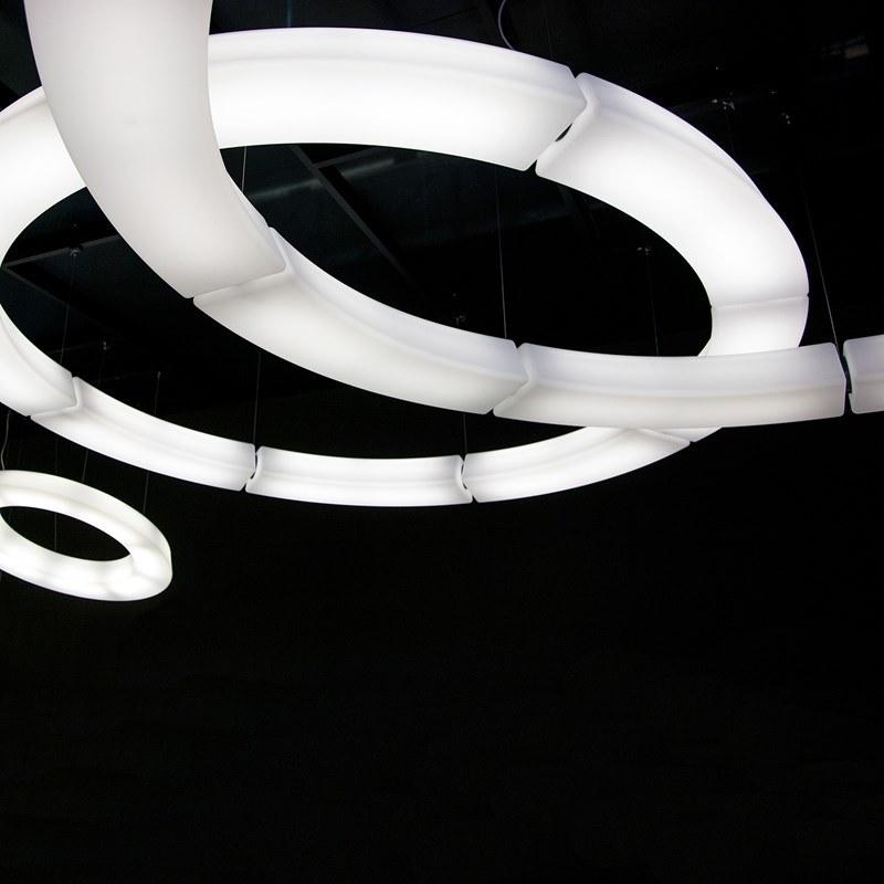 Martinelli Luce Подвесной светильник из полиэтилена с диммером Circular pol 2057 xxl - Вид №11