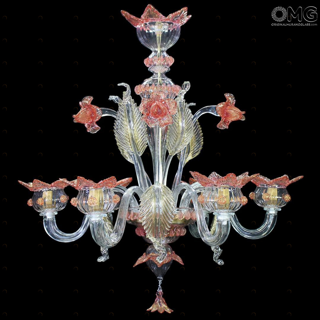 1302 ORIGINALMURANOGLASS Люстра Ка Сагредо - Венецианская Коллекция - муранское стекло OMG  см CLASSICO
