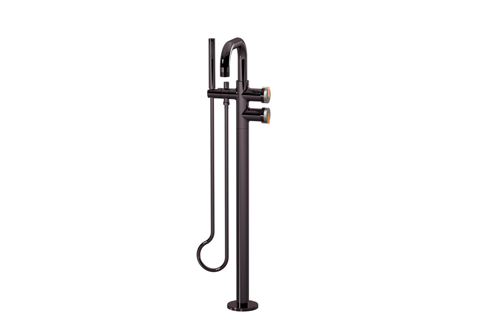E-11557-R1SN-L1RG-OX Смеситель напольный отдельностоящий (внешняя часть) GRAFF MOD+
