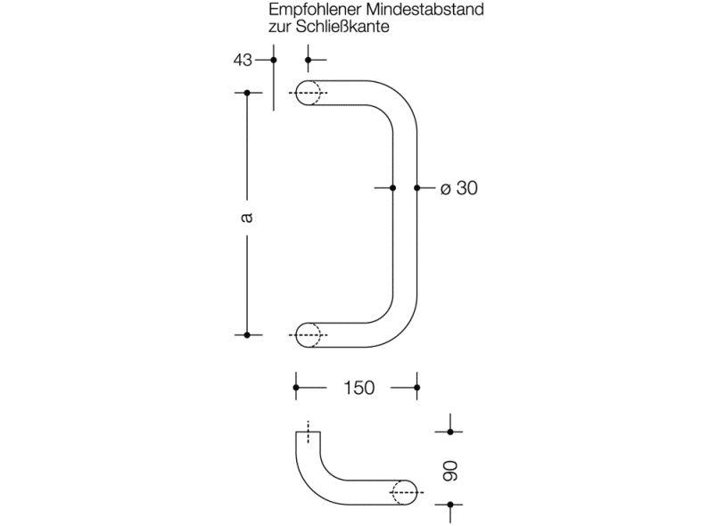 111XA.3030G4 Справиться HEWI Beschläge für Außentüren  - Вид №1