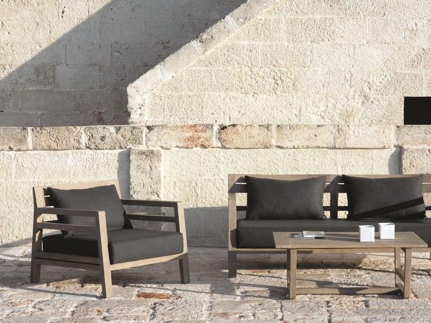 Ethimo Садовое кресло из тика с подлокотниками Costes Copo0100 - Вид №5