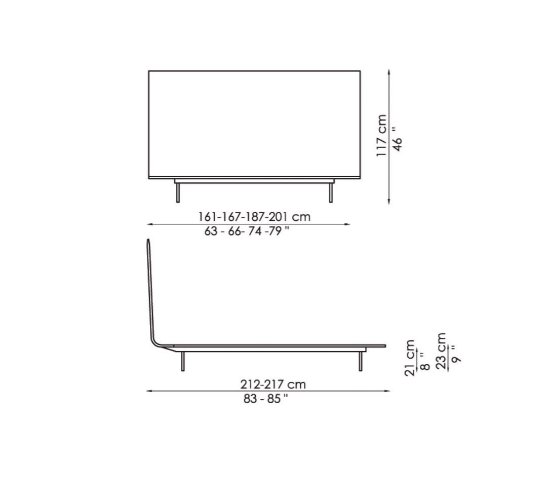 Съемная деревянная двуспальная кровать BONALDO тонкий ARCH-00137508 - Вид №8