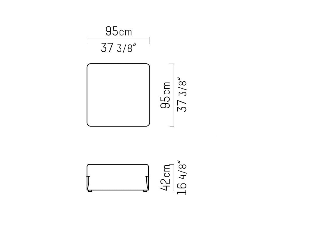 Квадратный пуф из ткани Piet Boon Isa ARCH-00143854 - Вид №2