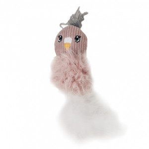 ПР0058583 Игрушка для кошек Berry Frost Фламинго с перьями и кошачьей мятой CHOMPER