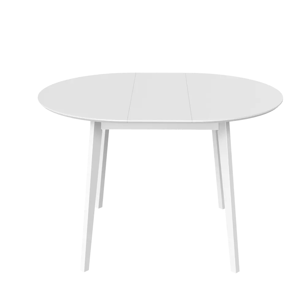 Стол обеденный Монреаль Т1 раскладной 100-130x77x100 см круг МДФ цвет белый Santreyd STLM-2064789 - Вид №5