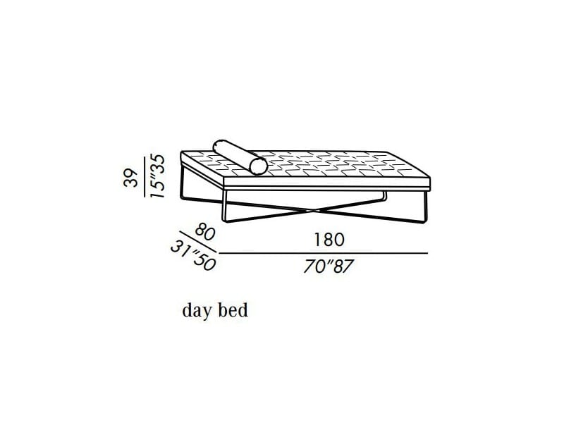 Dormeuse capitonné мягкая ткань Meridiani Lolyta ARCH-00145497 - Вид №3
