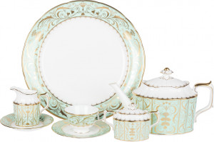 10627334 Royal Crown Derby Сервиз чайный Royal Crown Derby "Аббатство Дарли" 6/22 Фарфор