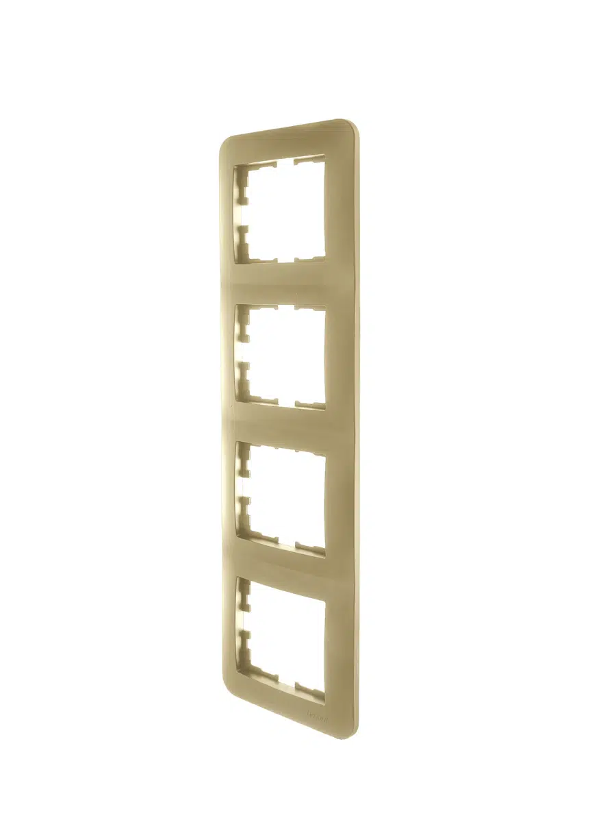 ASTI Рамка 4-ая вертикальная б/вст золото LEZARD 7081-3600-154