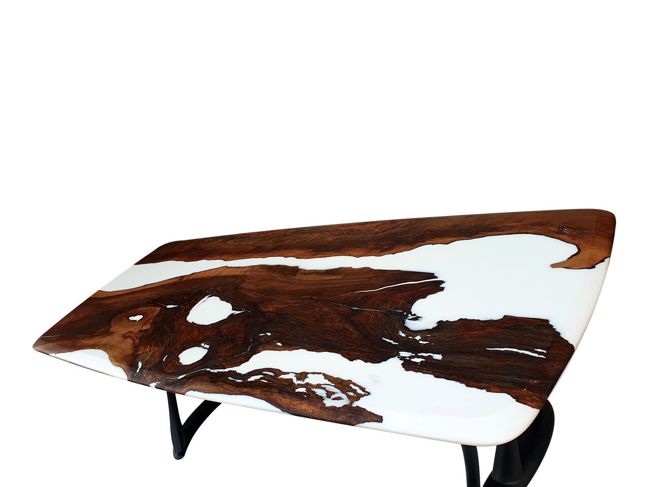 Прямоугольный стол из смолы и орехового дерева Legnor LEG2408798 ARCH-00132707