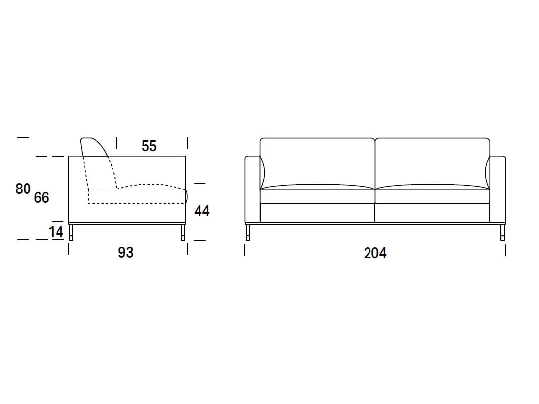 3-местный тканевый диван Felis Softliving ARCH-00041389 - Вид №7
