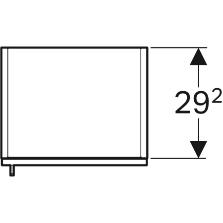 840000000 Высокий шкафчик Geberit iCon с одной дверью Geberit  - Вид №2