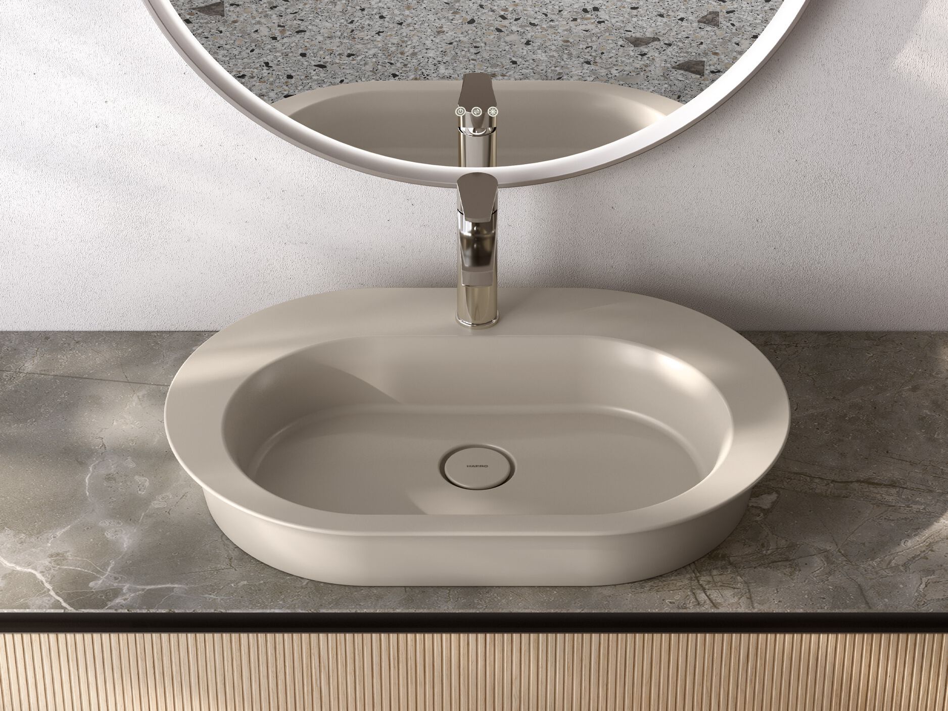 Керамическая овальная столешница Gruppo Geromin Avigo ARCH-00101320