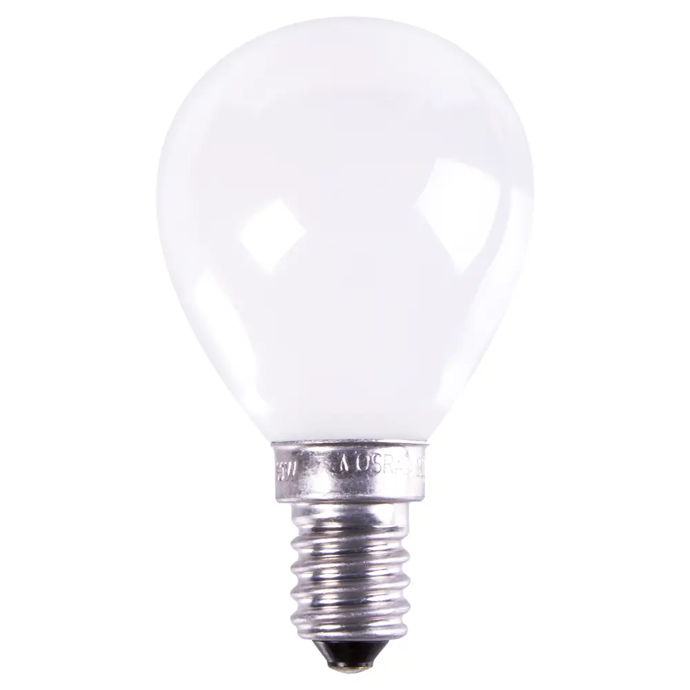 Лампа накаливания Osram шар E14 60 Вт матовая свет тёплый белый STLM-2124198