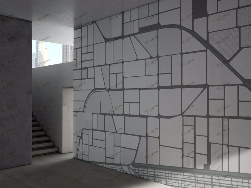 GLAMORA Моющиеся геометрические обои Drone sun-id-1392648