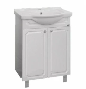 Тумба Александра-55 прямая бел. мет. с раков. Капри-550