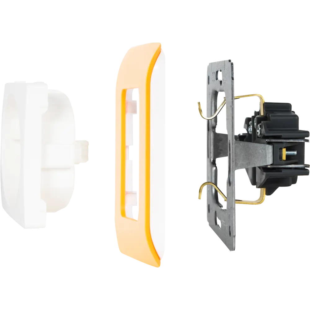 Рамка для розеток и выключателей Lexman Cosy 3 поста, цвет оранжевый STLM-2025110 - Вид №3