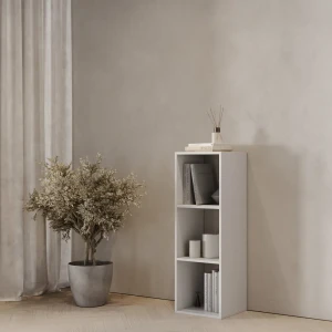 Стеллаж KONSENSA Руан 3 секции 36x104x31.7 см ЛДСП цвет белый