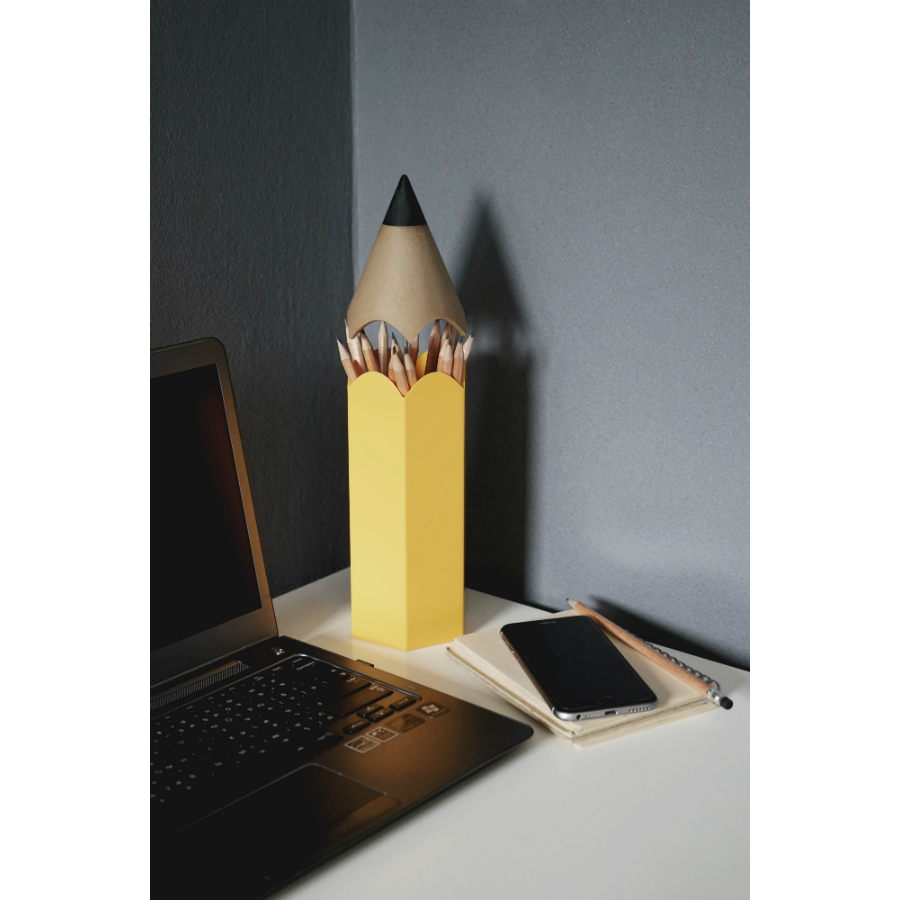 Подставка для карандашей Dinsor, желтая Qualy QL10275YW - Вид №3