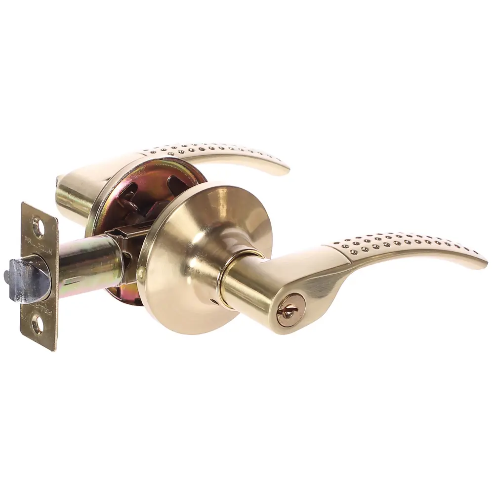 Ручка-защёлка Palladium 3903 SB ET, с ключом и фиксатором, ЦАМ, цвет матовая латунь STLM-2062604