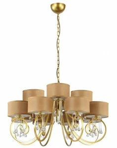 Подвесная люстра Crystal Lux Fontain SP8+4 коричневая CRYSTAL LUX ДИЗАЙНЕРСКИЕ, FONTAIN 109306 Коричневый