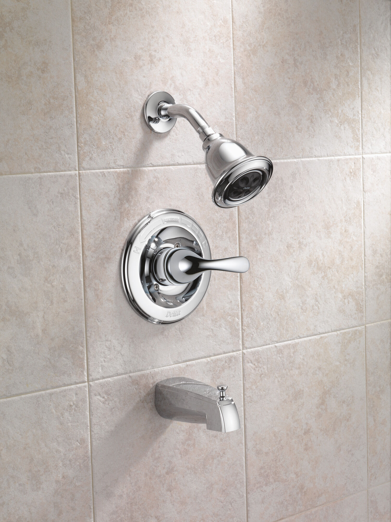 T13420-H2OT Monitor® 13 Series H2Okinetic® для ванны и душа Delta Faucet Classic Хром - Вид №1