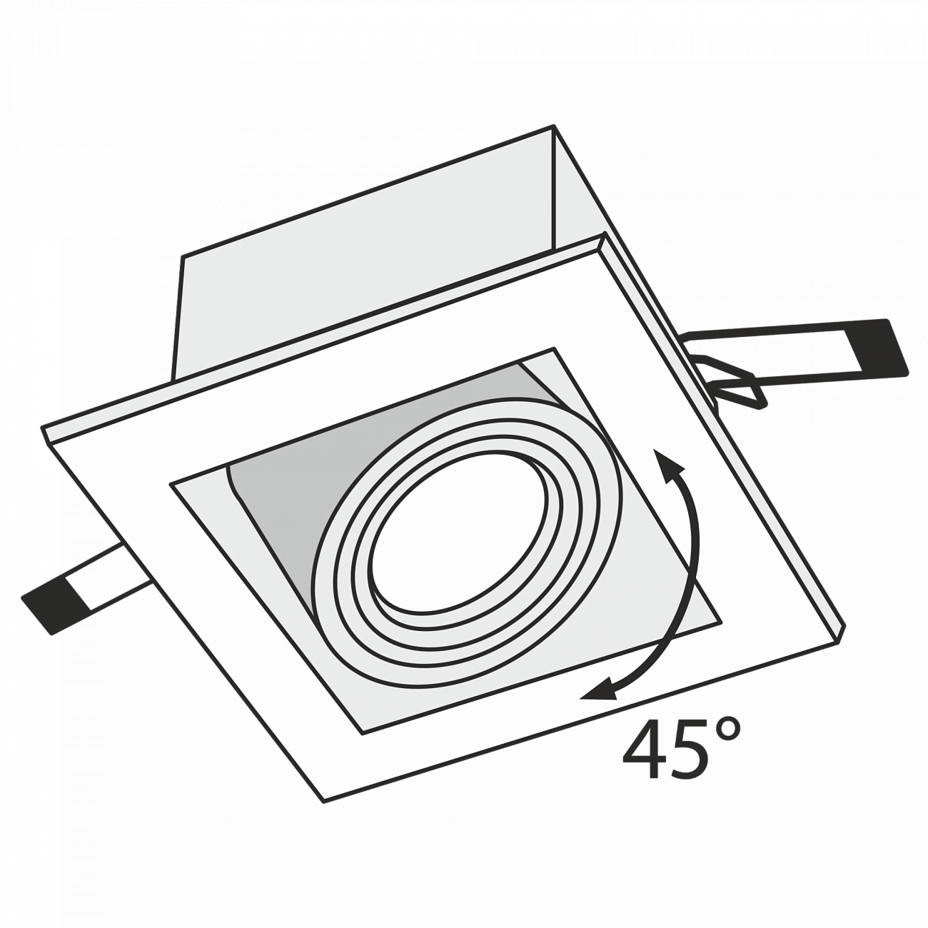 Встраиваемый спот серебряный Technical Metal DL008 TECHNICAL DOWNLIGHT 00-3957219 Серебро  - Вид №6