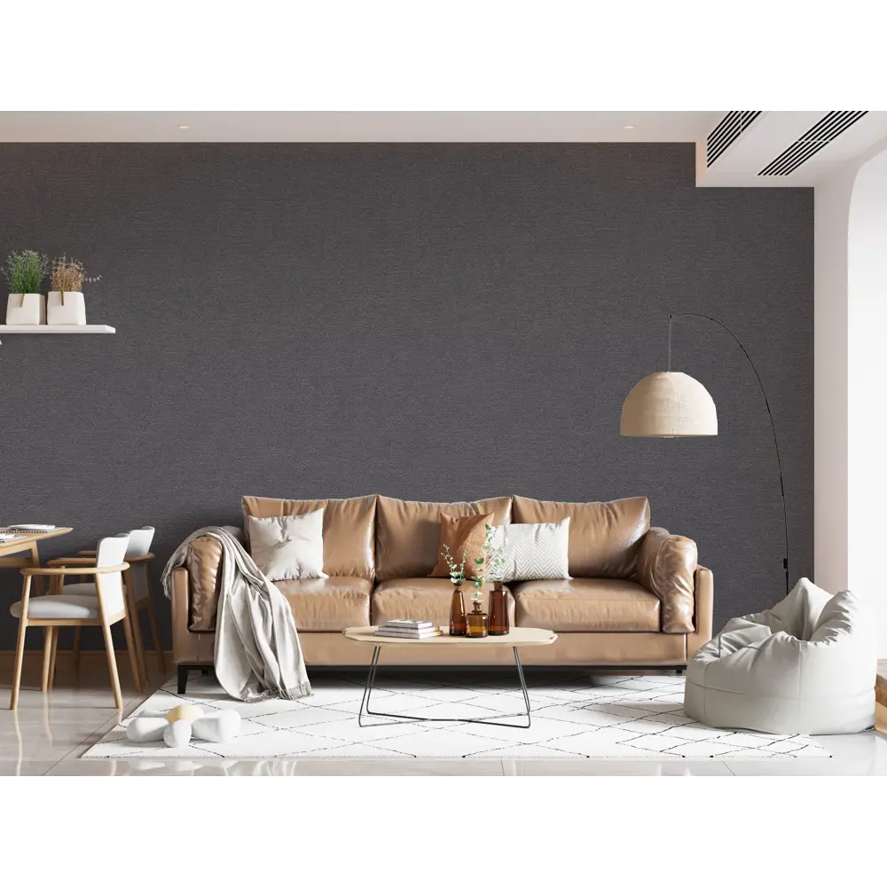 Обои флизелиновые Wallsecret Maya графитовые 1.06 м 8902-19 89372692 STLM-2024380 - Вид №4