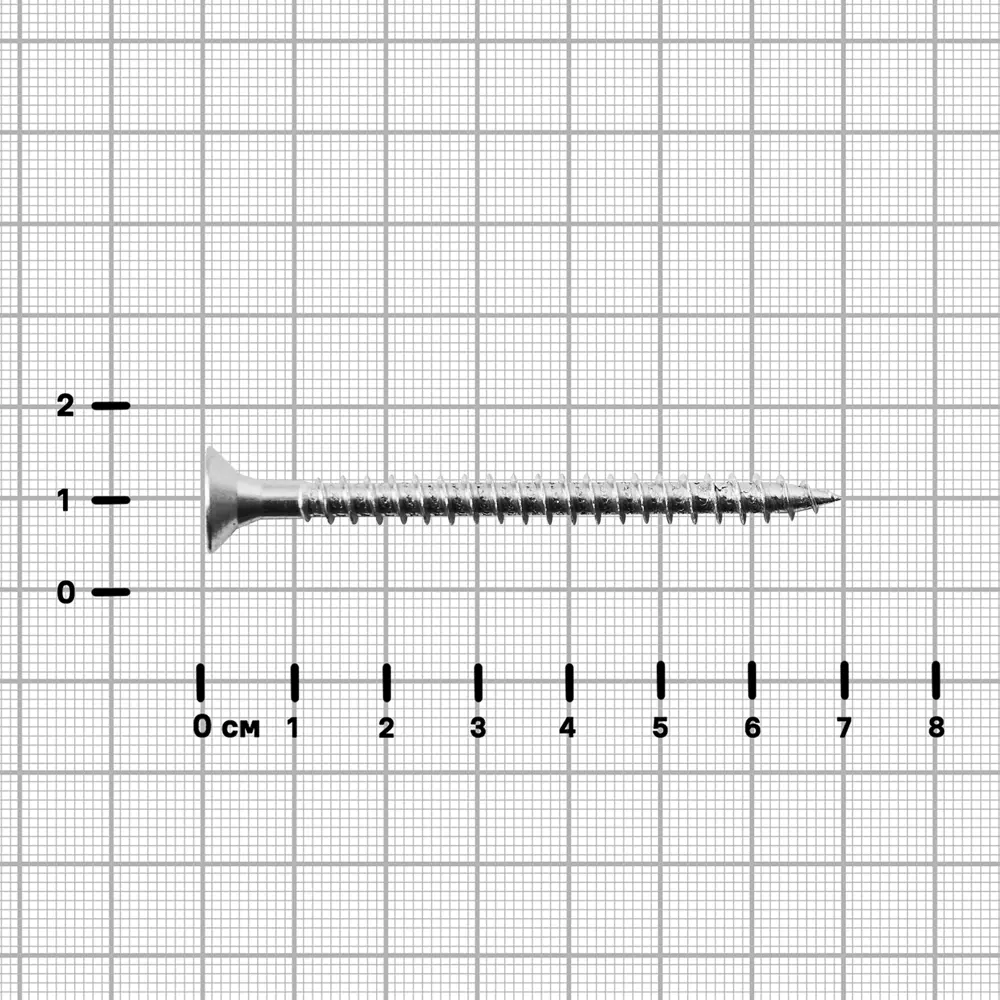 Универсальные саморезы STANDERS оцинкованные 6×70 мм (8 шт) 89212929 STLM-1547579 - Вид №2
