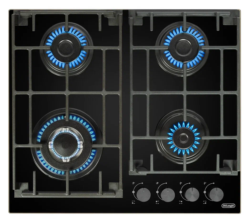 9087002 Газовая варочная поверхность DeLonghi GRETA 6GW NB STDN-0148024 - Вид №3