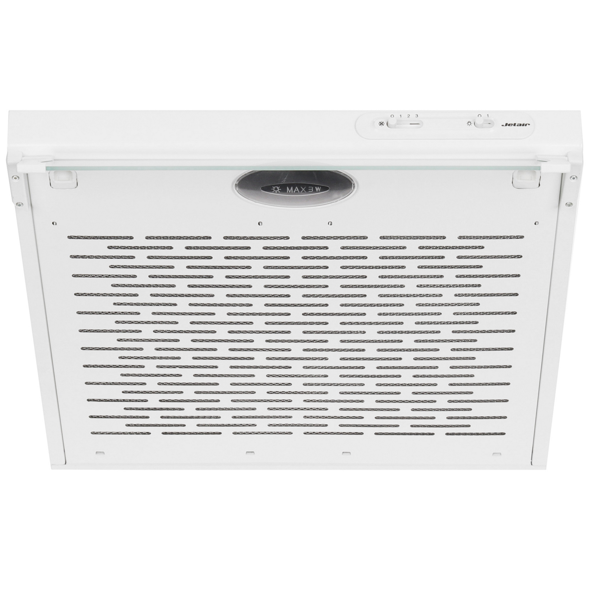 1106535 Вытяжка подвесная Jetair LIGHT WH/F/50 белый/прозрачный STDN-0124741 - Вид №1